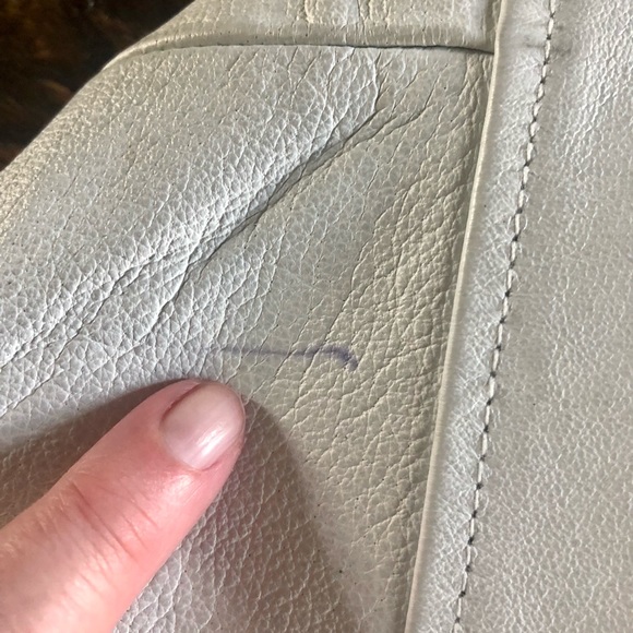 Leather U.S.A. Navy/White Jacket - Size M (EUC) - Picture 15 of 16